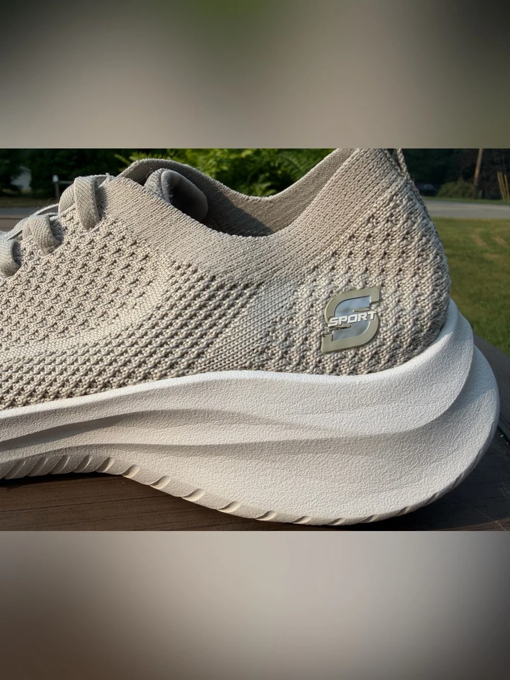 S Sport by Skechers Women's Resse 2.0 Light Gray Slip-On Sneakers size 8